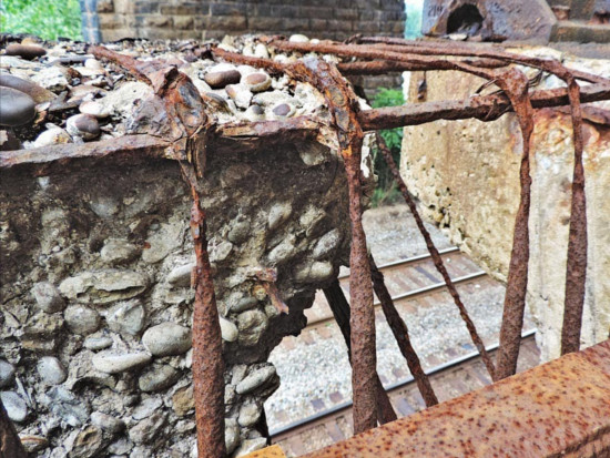 Oxidacion en hormigón